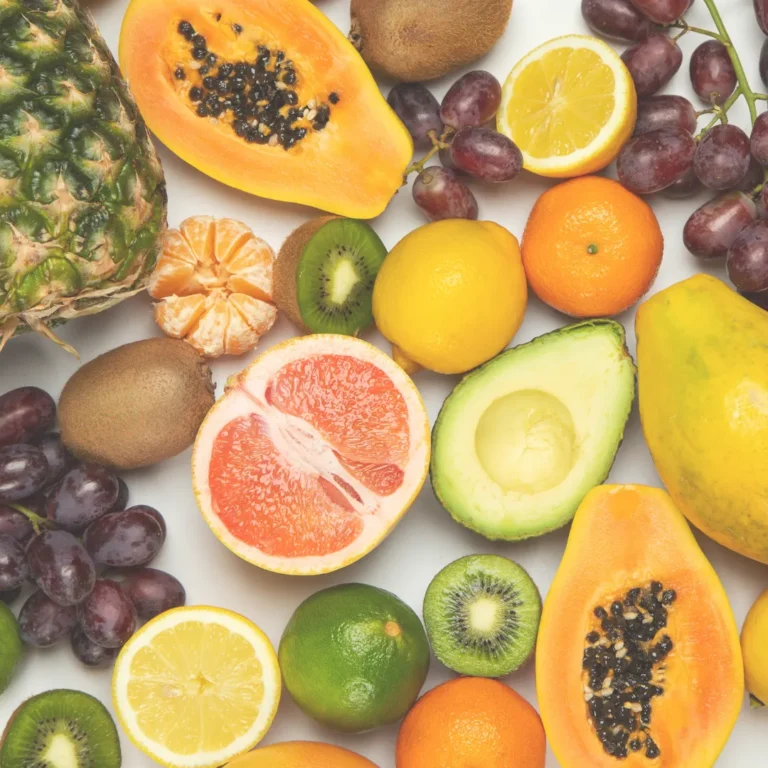 High-vibrational fruits rich in enzymes and antioxidants for cellular energy