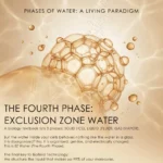 A visual representation of the fourth phase of water, showing it as an organized, gel-like, and electrically charged cellular structure.