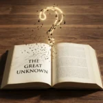 An open book on a wooden table with letters floating up to form a glowing question mark, illustrating how to retain more of every book you read.