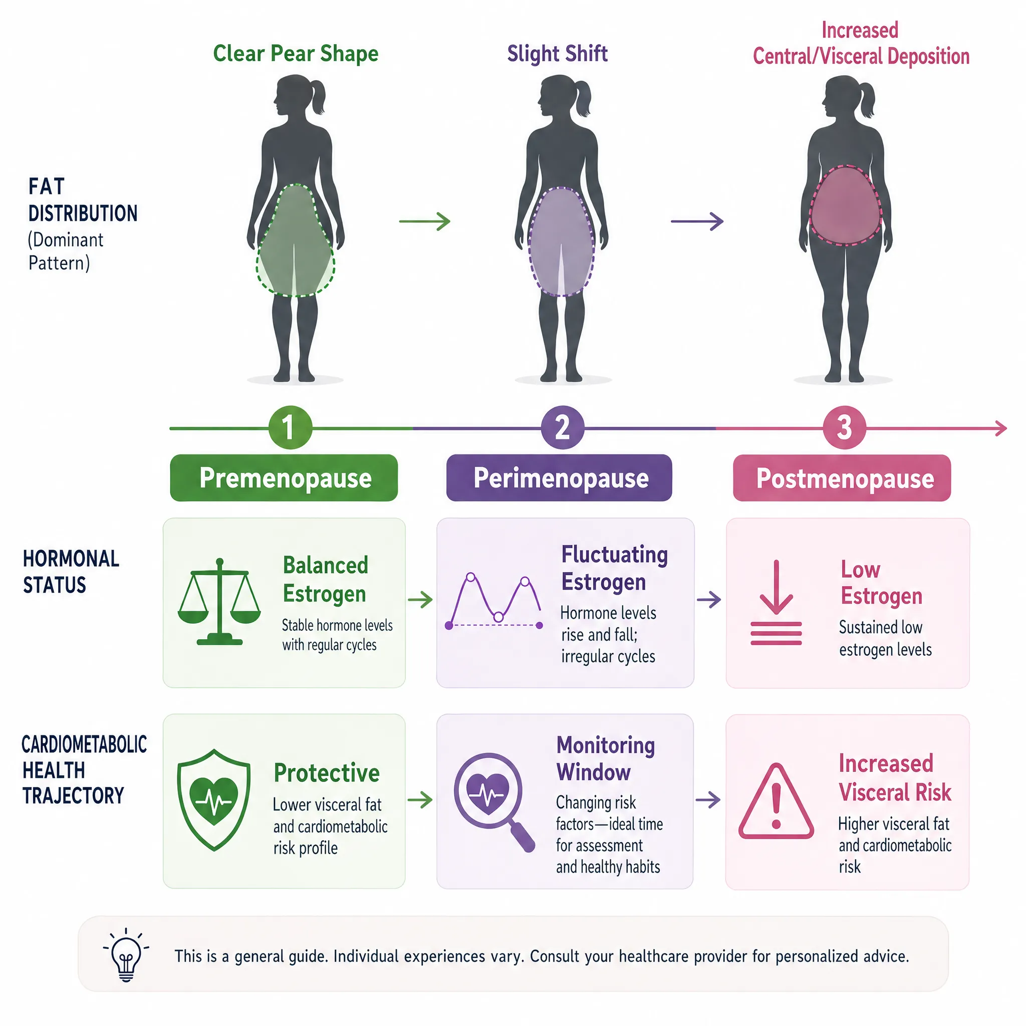 Chart showing cardiometabolic risk by BMI and body shape, highlighting that shape matters more than weight.