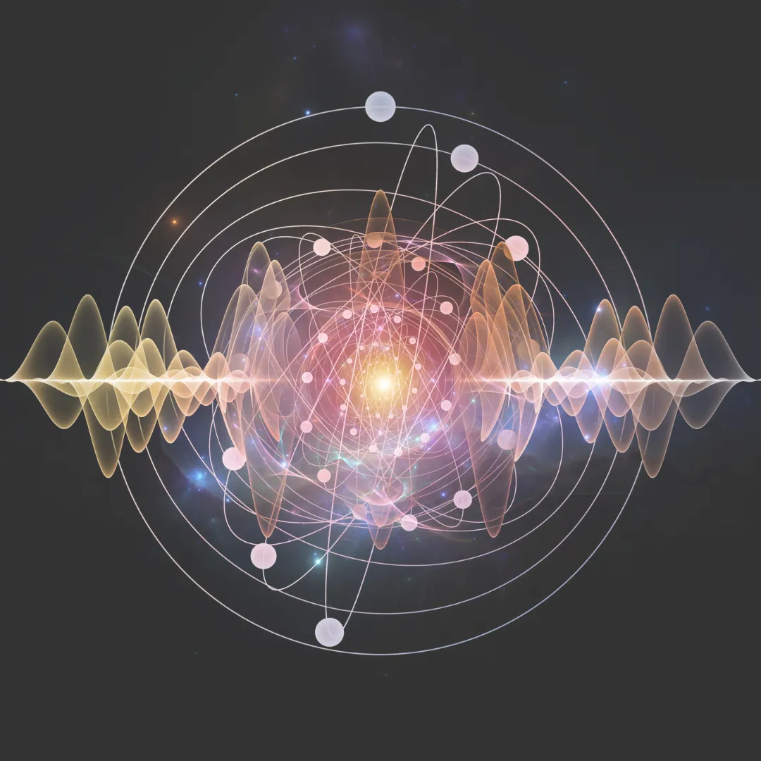 Visualization of a quantum energy field representing bioenergetic frequency